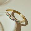 Emaliowana Vintage Bransoletka Cloisonne Tradycyjna Damska Bransoletka na Rękę Rękodzieło Kwiatowa Bransoletka Dziewczęta