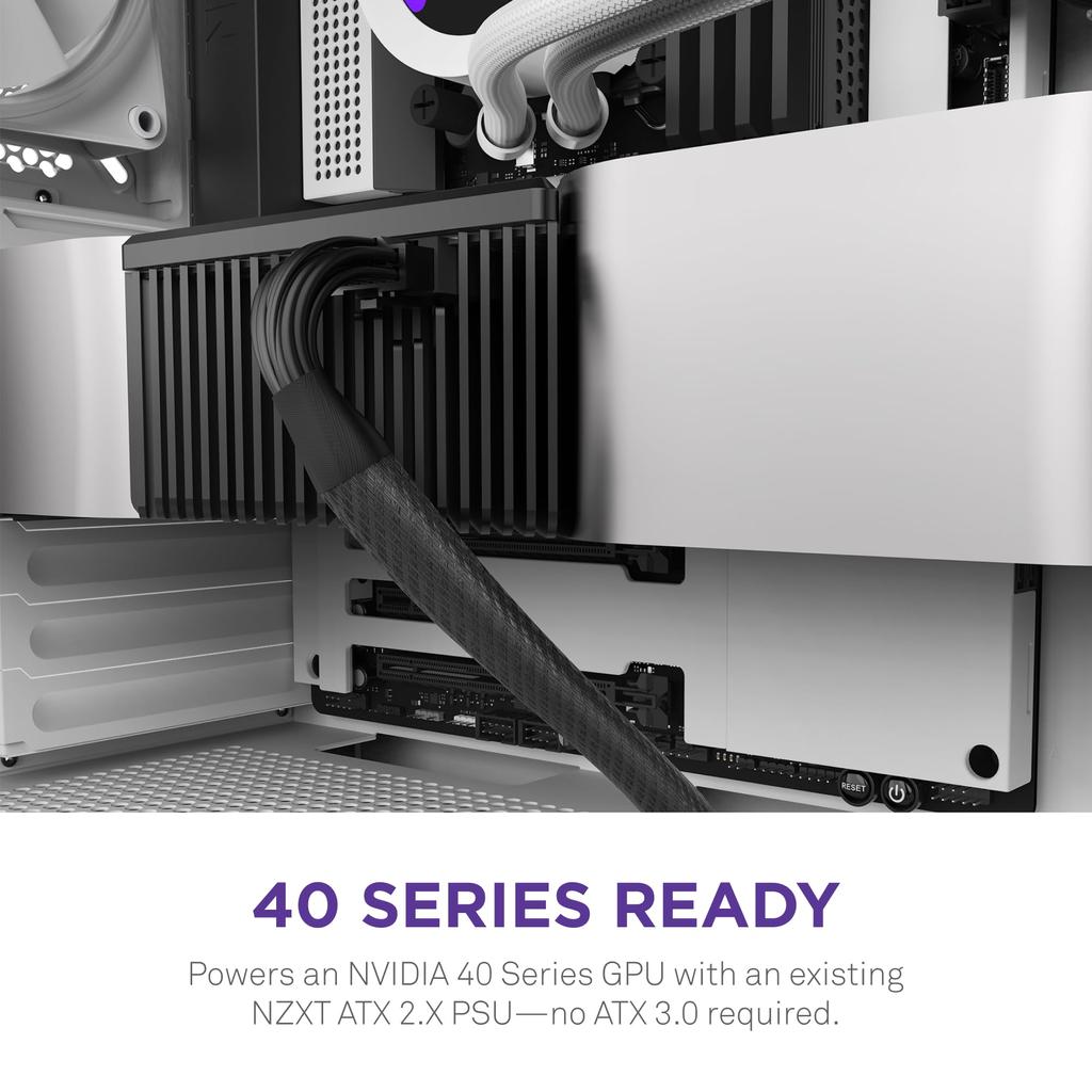 NZXT 12VHPWR Adapter Cable NZXT C Series GOLD 12VHPWR Cable for PC Power Supply PS1338 BB-CG1BB