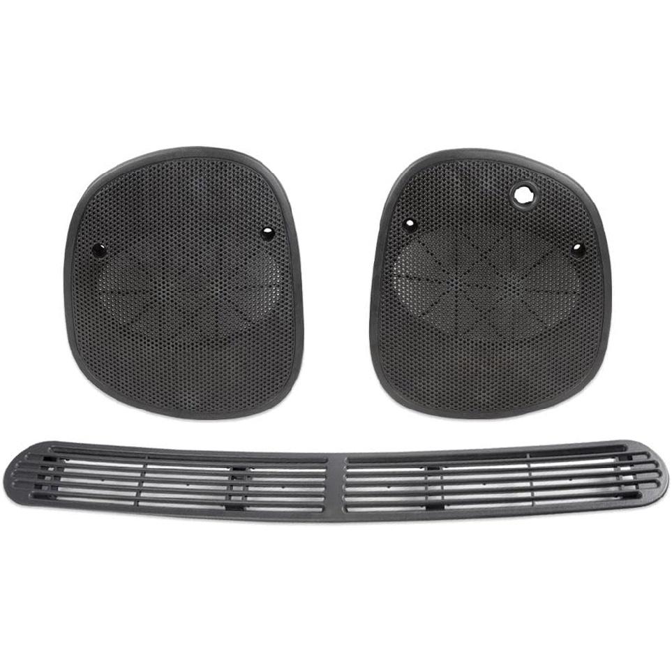 G-PLUS Dash Defrost Vent Cover Panel And Speaker Grille Cover Set Compatible With 1998-2005 Chevrolet S10 GMC Jimmy Sonoma/Oldsmobile Bravada/Blazer,