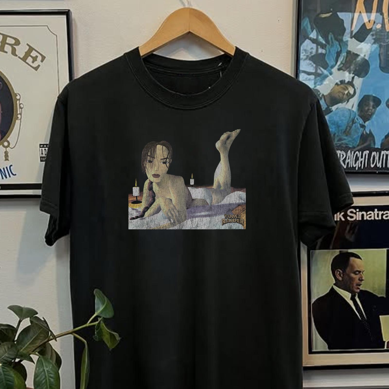 Tomb Raider Lara Croft Promo T-Shirt Black XXL 2XL