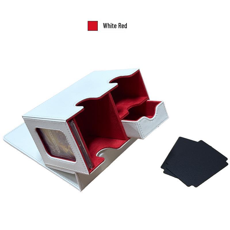 Doppelfach-Spielkarten-Aufbewahrungsbox für 160+ doppelt gehüllte Karten - Passend für Werwolf-, Pokemon TCG-, Ultraman-Decks