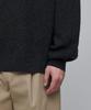MUSINSA STANDARD Oversized Ribbed Crew Neck Knit [Charcoal Gray]