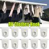 10pcs Outdoor RV Awning Hangers RV Awning Hooks S Shaped Hook Kit Camping Motorhome Tent Rail Hooks Campervan