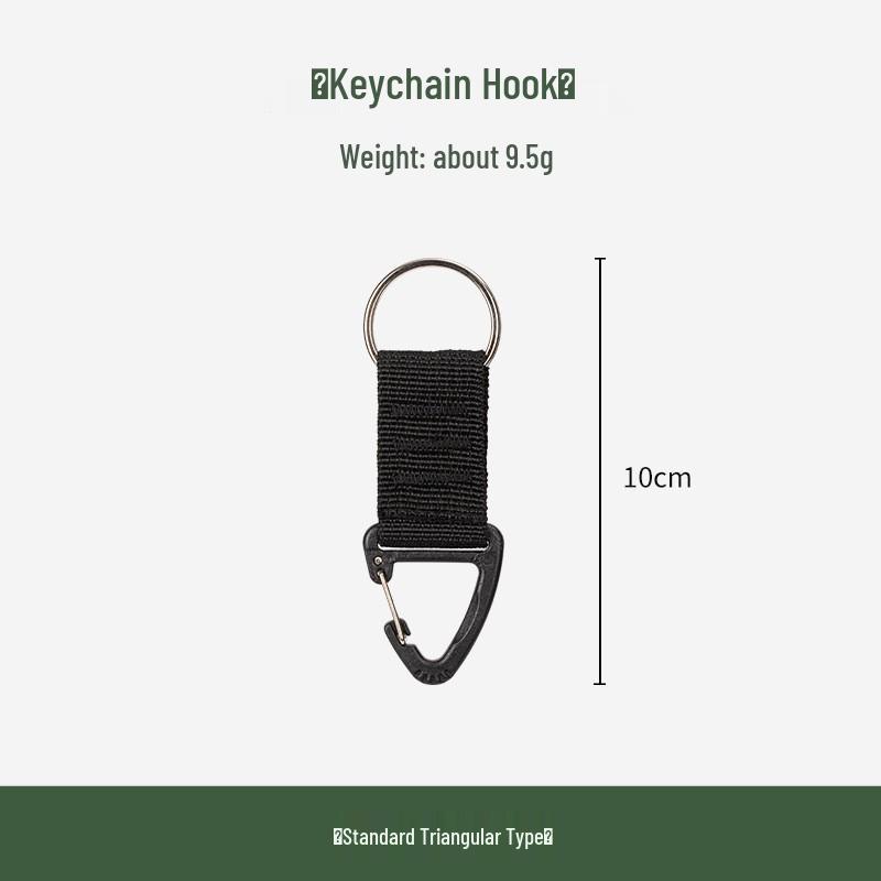 Outdoor Tactical Multi-Purpose Rotating Nylon Hook for Backpacks