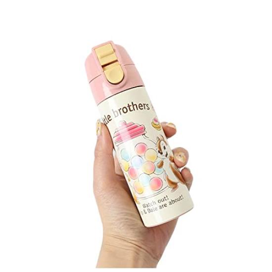 Skater Låsbar Mini Rostfritt Stål Winnie the Blooms SMBC1D Mugg, Nalle Puh, Disney, 140ml,