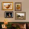Vintage 6/7/10 Inch Antique Picture Frames Imitation Wood Photo Frame Nightstand Desk Decoration Ornaments Rustic Home Decoratio