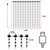400LED 256led Wifi APP Controlled Christmas Curtain Lights Window DIY Wedding Garland String Lights Indoor Outdoor Decor 2025