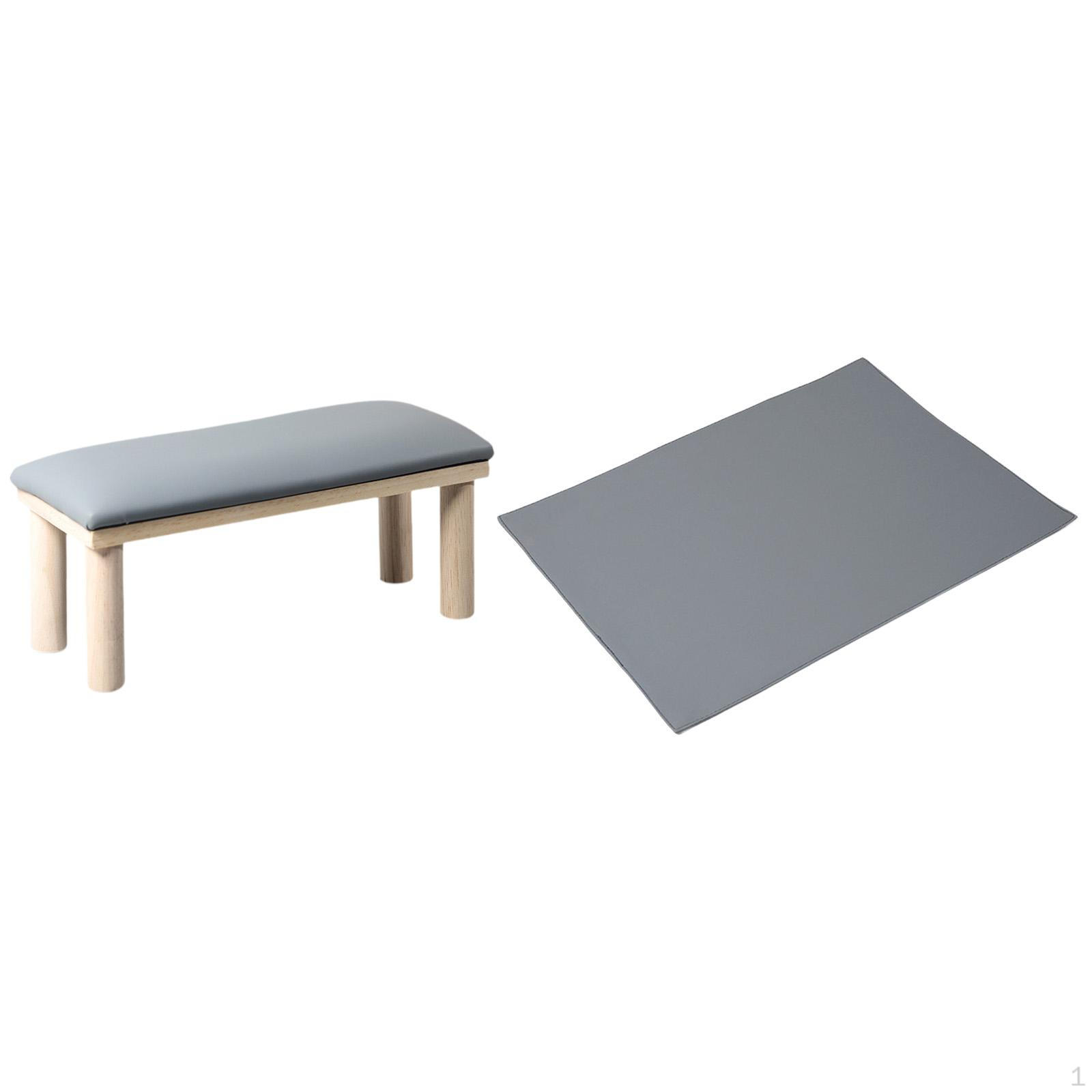 

Arm Rest for Nails Manicure Hand Stand, Wood Practical Nail Art Equipment, Elegant Portable серый