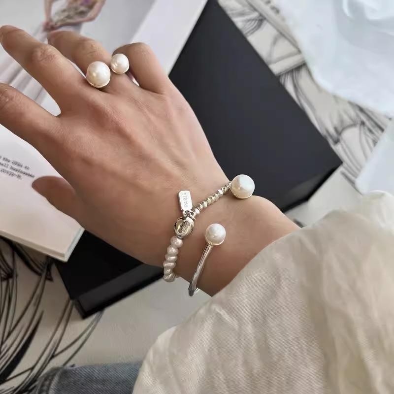VENTFILLE 925 Sterling Silver Natural Pearl Bracelet for Women Girl Star Temperament Jewelry Birthday Gift Dropship Wholesale