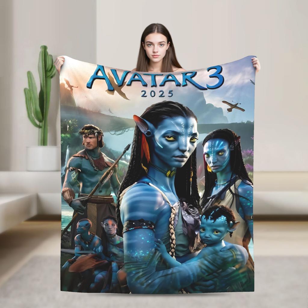 Avatar 2025 Blanket  Super Warm Funny Plush Throw Blanket For Kids Adult Living Room Flannel Bedspread Bed Cover