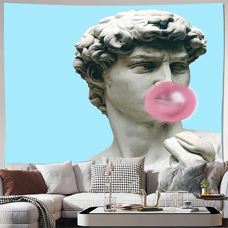 Wall Tapestry Aesthetic Room Decor Vintage Collage Art Tapestry Bohemian Home Decor Backdrop Large Wall Hanging for Bedroom Livi 100X70CM