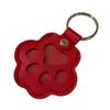 Faux Leather Pet Hair Keychain Dog Cat Claw Shape Souvenir