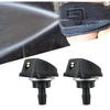 Pack-2 Windshield Washer, Wiper Nozzles, Sprayer Head Replacement Parts, Univ