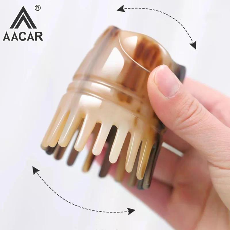 Cow Horn Hair Comb Meridian Comb Hairs Wash Scalp Massage Hair Treatment Device Natural Hair Care Brush Accessories For Women