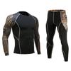 Men's Sports And Fitness Clothing Tight Pants Men's Long-sleeved High Elastic Training Clothes