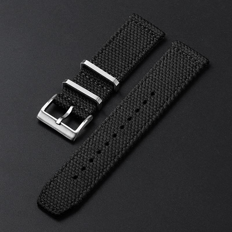 Nylon-Uhrenarmbänder 20mm 22mm für Seiko Armband für Herren Militärisch Lässig Armee Sport Armband Gürtel Schnellwechsel-Stifte Armband