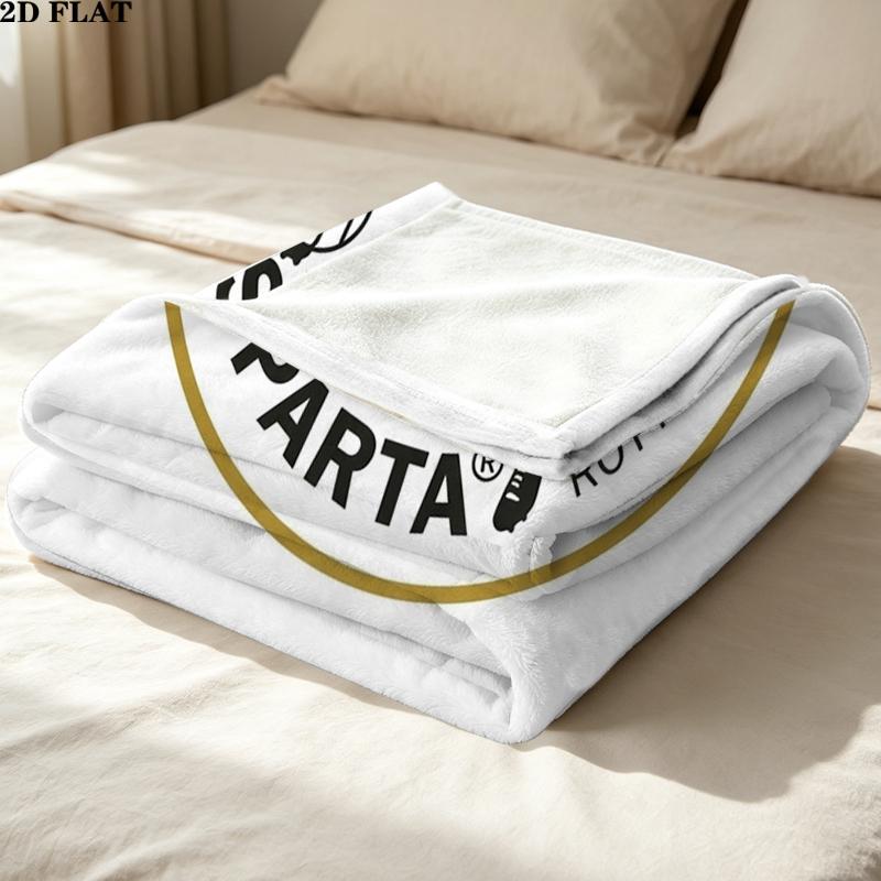 Sparta Rotterdam Print Flannel Blanket, High Quality Comfortable for All Seasons, Home Decor, Warmth and Comfort, Perfect for Christmas Gifts