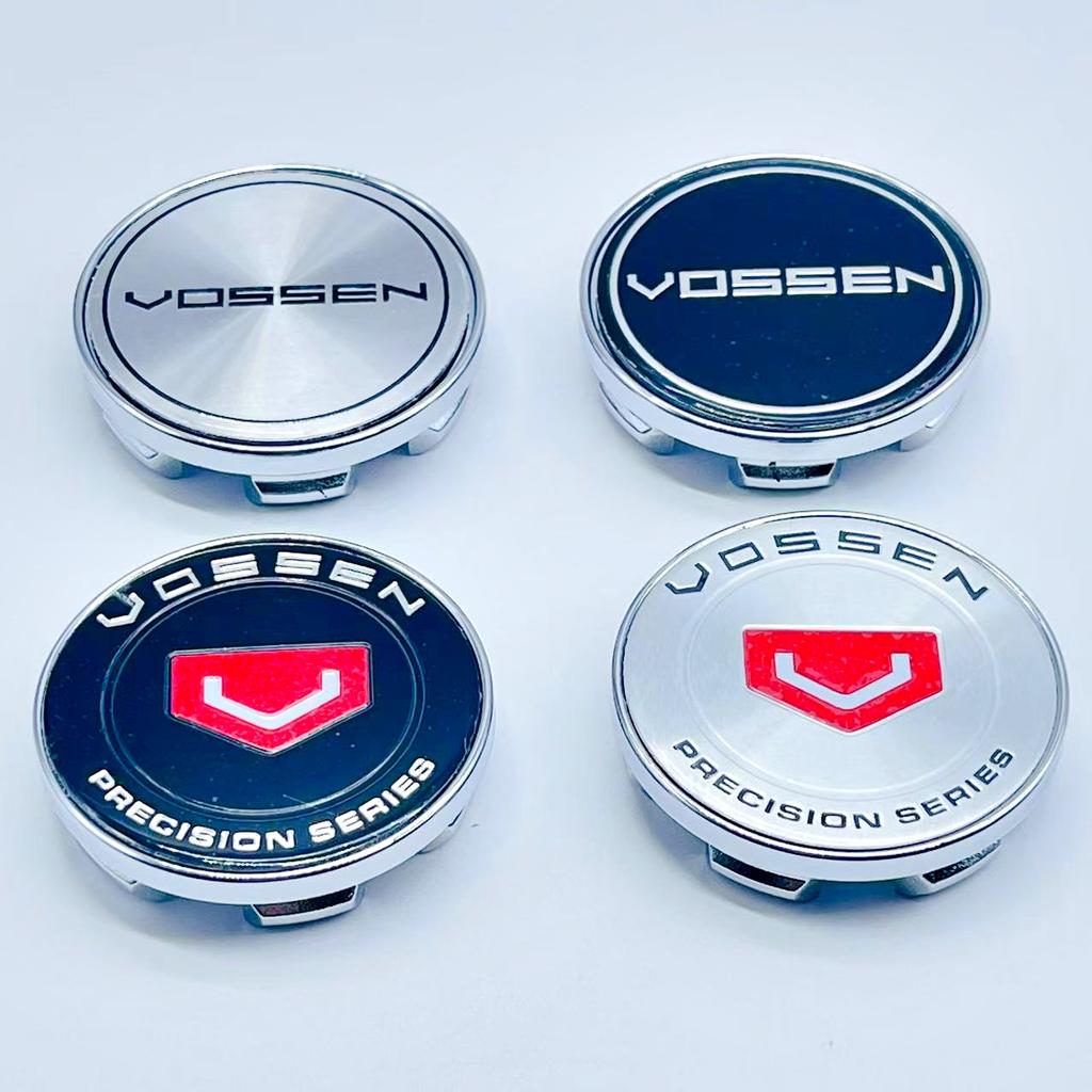 4PCS VOSSEN Wheel Center Cap 53mm Rim Cover Hub Cap Wheel Cap For 50mm VOSSEN Racing Badge sticker Decals Styling accessories