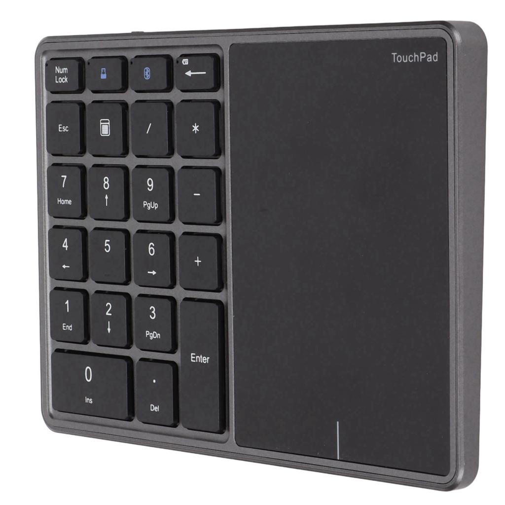 Wireless Numeric Keypad 2.4G 22 Keys Lightweight Portable Type C ABS Number Pad for Study Work