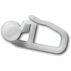 Curtain Roller Glider Inner Rail with Pleated Hooks 8 Mm White Pack of 100