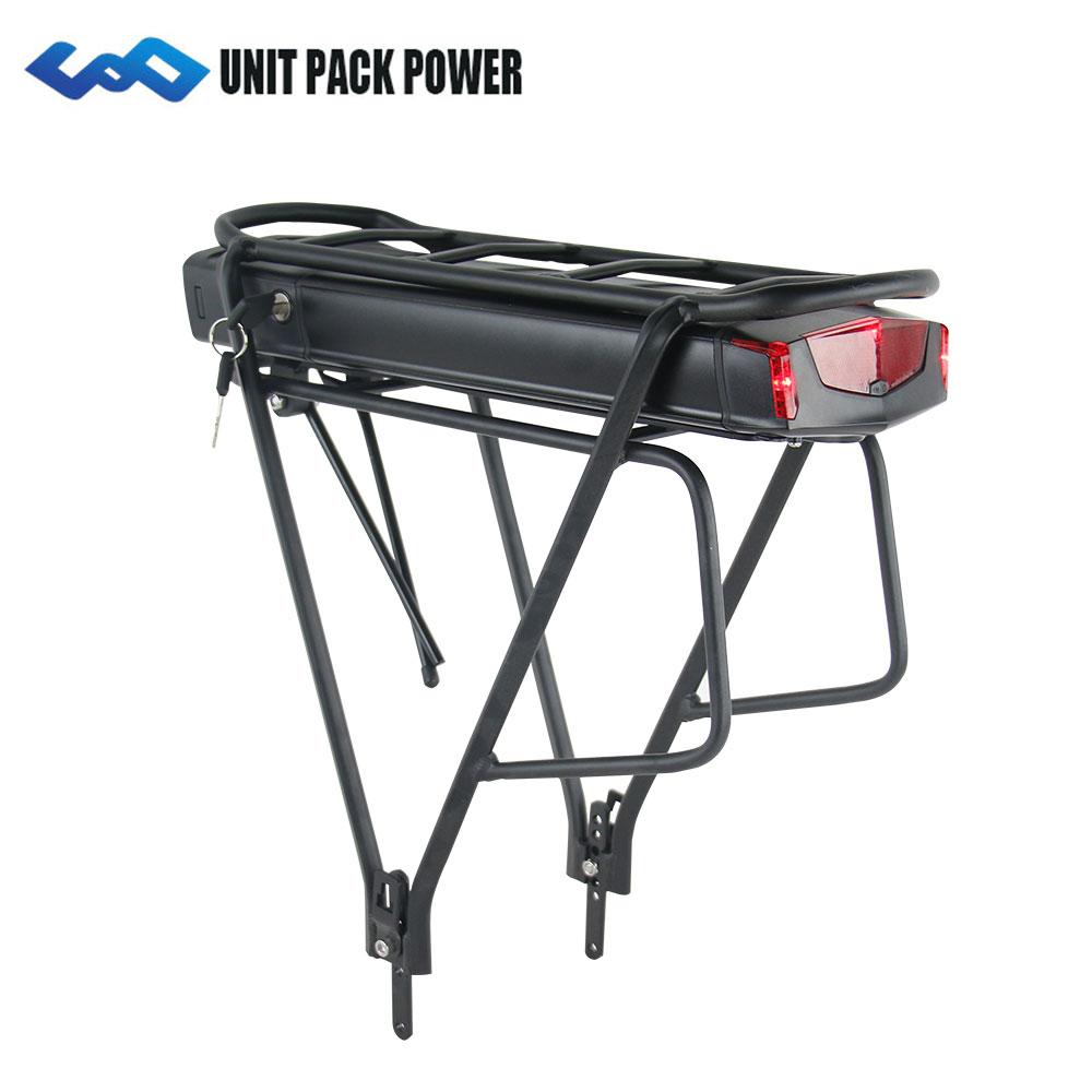 STOCK UE 36V 13AH Batteria per Bici Consegna Batteria per Biciclette con Portapacchi Posteriore
