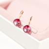 Fashion Classic Crystals Hoop Earring Leverback Dangle Earrings Party Jewelry for Women Gift