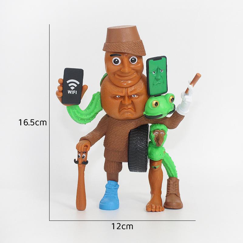 Italian Tung Tung Tung Sahur Collectible Figurine Tralalero Tralala Shark Ballerina Cappuccino Toys Figure Desk Decor Gift