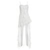 French Beautiful White Suspender Dress Women's Summer Slim Waist Trailing Skirt Gentle and Thin Super Fairy Dress