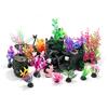 Aquarium Landscape Props with 17 Mixed Plant for Fishtank Decoration Use, Indoor Tanks Underwater Decoration and Home Styling Use