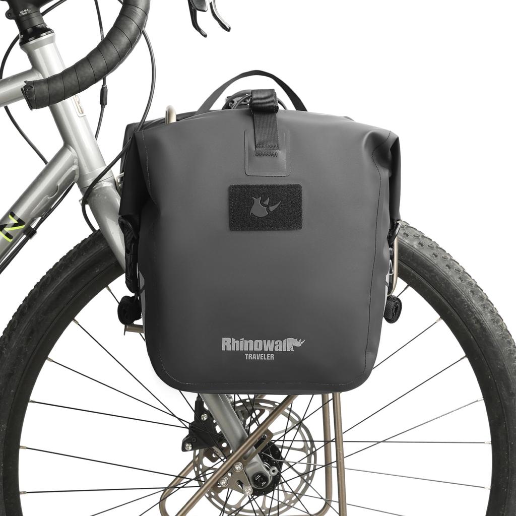 Rhinowalk 12L Waterproof Bicycle Pannier Motorcycle Shoulder Laptop Travel Professional Cycling Accessory Bag, Pannier, Backpack, Bag, Pannier, Bag,