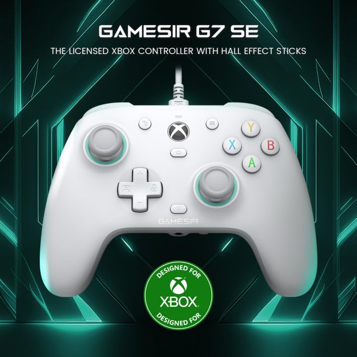GameSir G7 SE Trådbunden Spelkontroll för Xbox Series X|S, Xbox One och Windows 10/11 Datorer med Hall Effect-Spakar och ett 3,5 mm Ljuduttag
