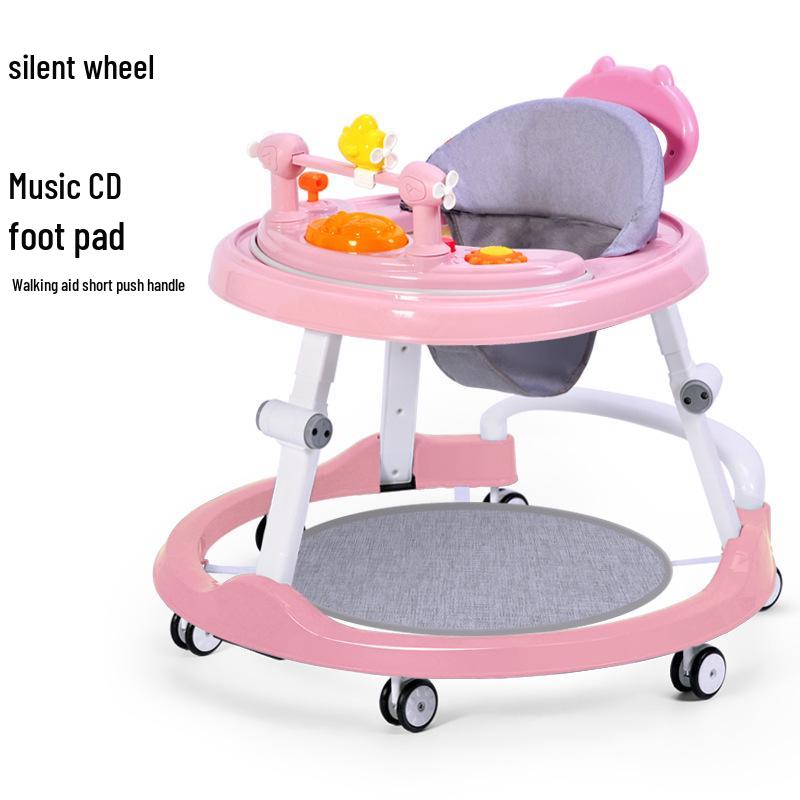Multi-Function Baby Walker: Anti-Fall, Anti-Rollover, U-Shaped, Suitable for Boys & Girls.