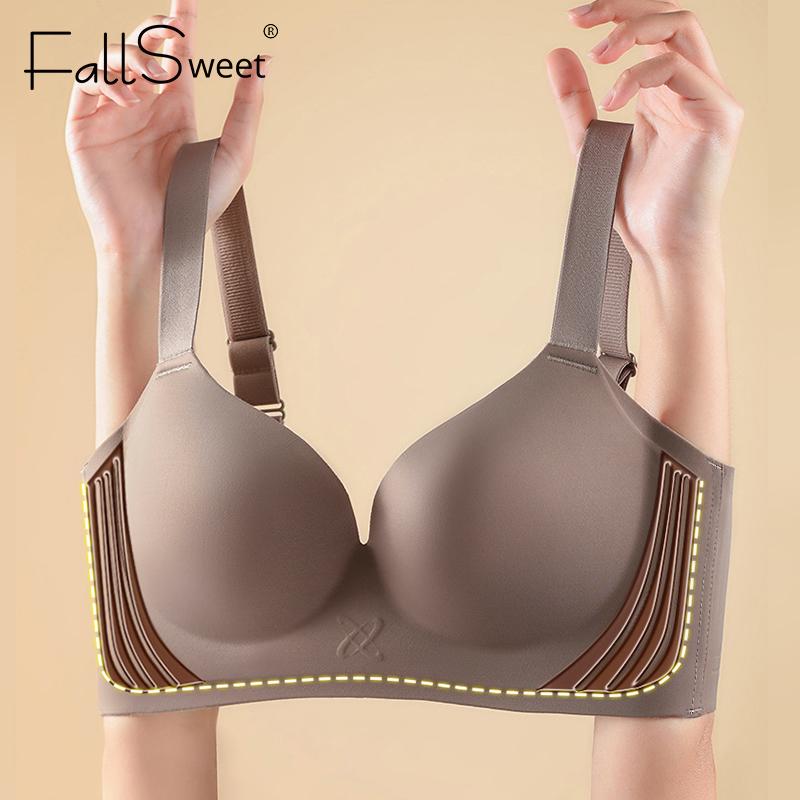 Plus Size Underwear Seamless Bra Women Push Up Bras Everyday T-shirt Bras Sexy Brassiere Ladies Lingerie 34BCD-44BCD