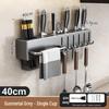 Yushijiarun No-Drill Wall-Mounted Kitchen Utensil Storage Rack