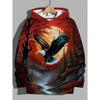 2025 Mode Cooler Adler Herren Hoodie 3D Gedruckte Hoodies Edition Trend Amerikanischer Adler Herren Sportbekleidung Kinder Freizeit Unisex Pullover