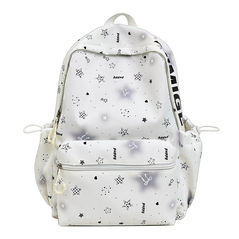 Schoolbag new high-value Japanese ins sweet star backpack junior high school student schoolbag women's light commuter backpack tide