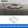 Car Accessories For Lexus UX 200 250h 260h - 2024 2025 Chrome Exterior Side Door Handle Cover Trim Protection Cap