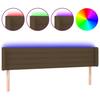 VidaXL LED Headboard Bedroom Furniture Double Bed Accessory Head of Bed Frame Interior Dark Brown 3123385