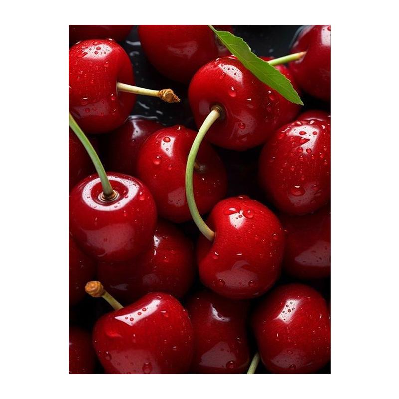 DIY Digital Fruit Oil Painting Kit - New Style for Stress Relief, No Frame Included