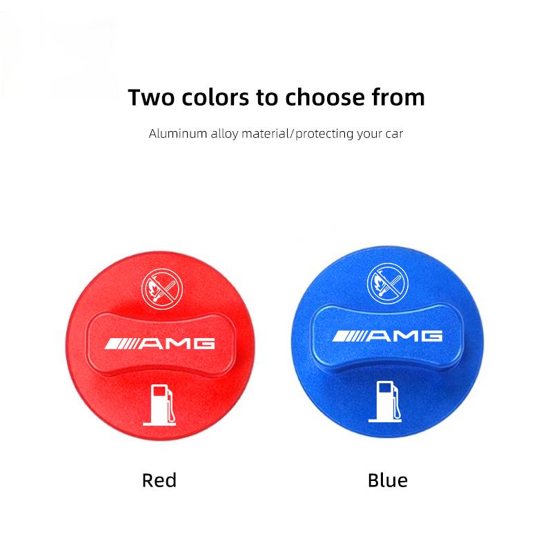 Car Fuel Cap Aluminum Alloy Oil Box Lid Petrol Tank Cover For Mercedes Benz AMG W203 W206 W220 W205 W211 W212 W201 W168 W169 GLA