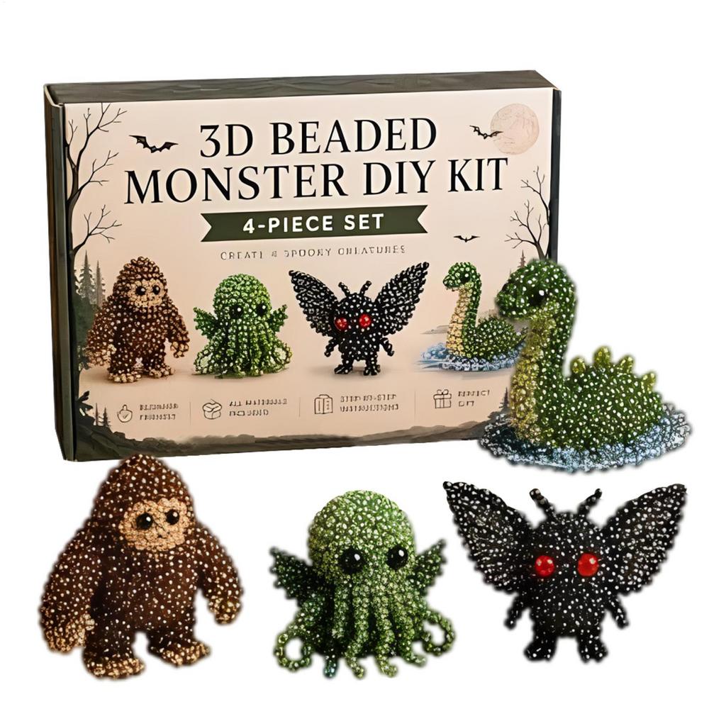 3D Beaded DIY Kit Animal Themed Beadwork Set Beginner Beading Craft Kit for Adults Enthusiasts Birthday Parties Rainy Days Stay