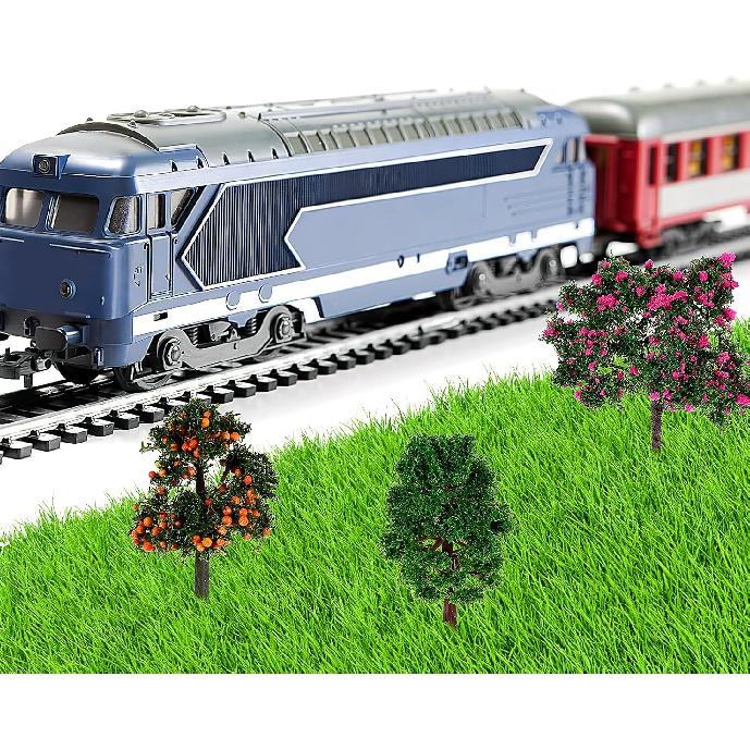 LIOOBO Fairy Garden Tree Plant Ornament: Miniature Garden Accessories, 12pcs Mixed Model Trees 2.1-2.5 Inches for DIY Crafts Micro Landscape Train