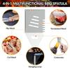 Edelstahl Ofen Set Grillkombinationswerkzeug Outdoor BBQ Grillset Grillset Aufbewahrung Tragbare Stofftasche Backwerkzeug