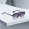 New Women Sunglasses Modern Fashion Transparent Frame Gradient Pink Lens Square Glasses Gift for Friend