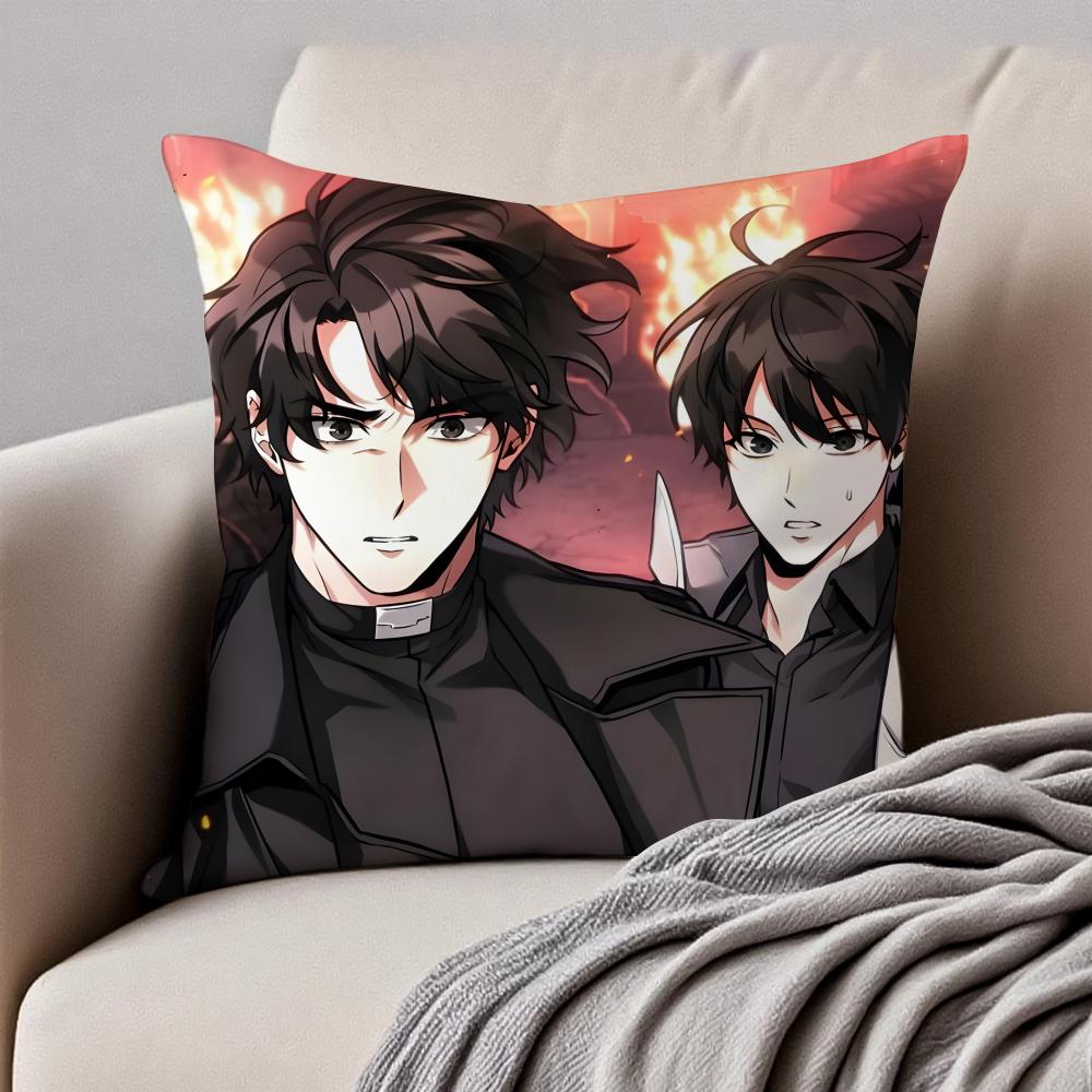 Korean Anime O-Omniscient Reader'S Viewpoint Cushion Cover Pillowcase Anti-Dustmite Invisible Zipper Short Plush Sofa Cushion