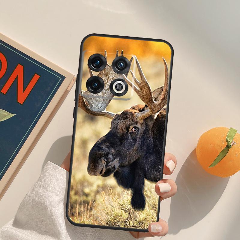 Stag Bull Moose Reindeer Deer Case For OnePlus 12R 13R 13T 10R 15 13 12 11 10T 8T Nord CE 4 3 2 Lite N20 N30 Nord 5 Cover