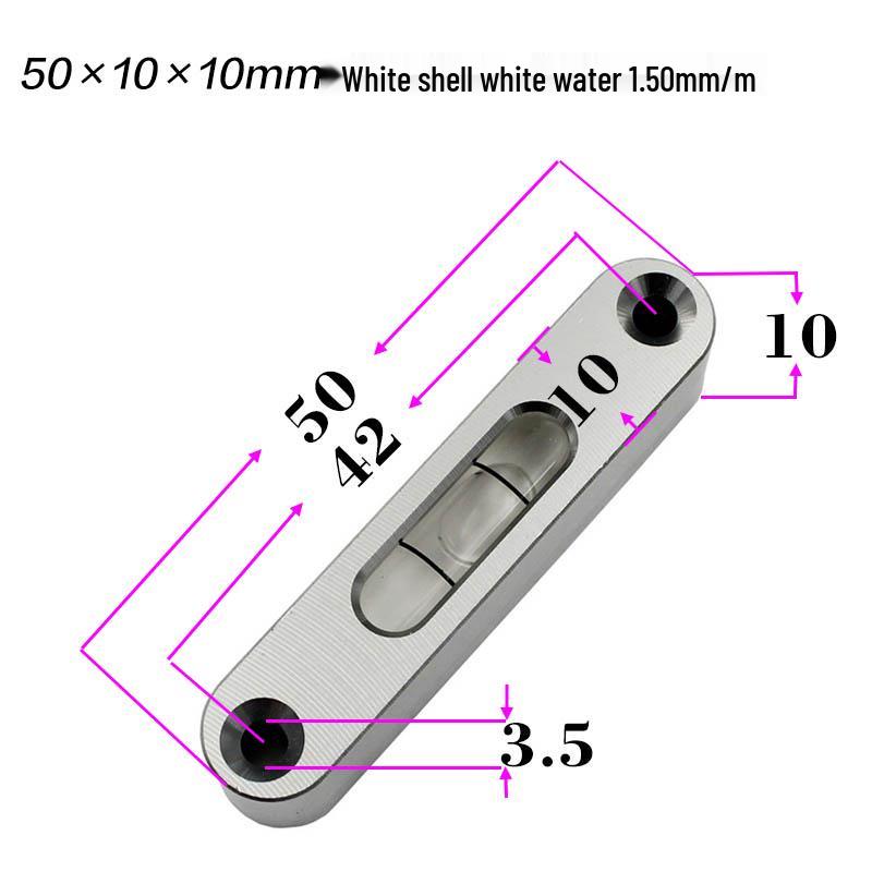 HACCURY High-Precision Metal Spirit Level with Multi-Specification Bubbles