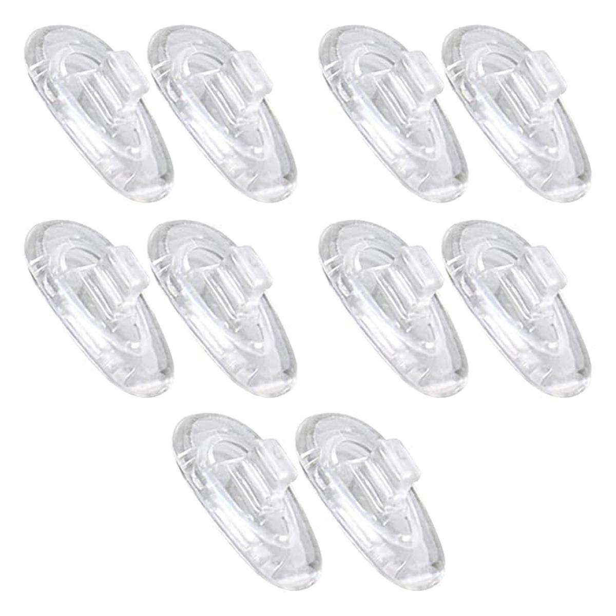 

5 Pairs Anti-Slip Soft Air Chamber Silicone Nose Pads Screw Push Eyewear Glasses Accessories Wholesale