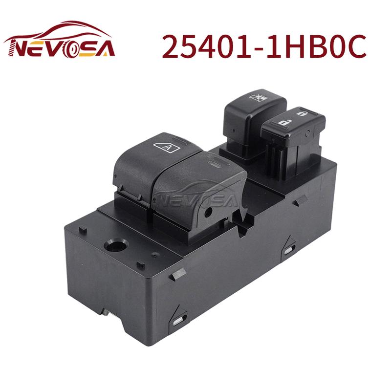 Left Hand Drive 25401-1HB0C 254011HB0C New Electric Power Window Lifter Switch Button 25401-3BB0C For Nissan Micra K13 2010-2018