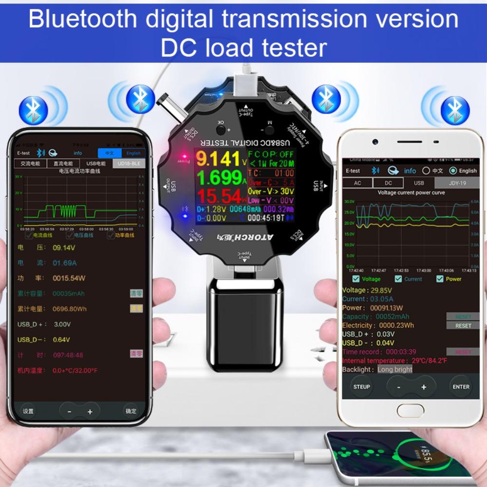 Detector Discharge Electronic Load Monitor Indicator Battery Tester Battery Capacity Tester
